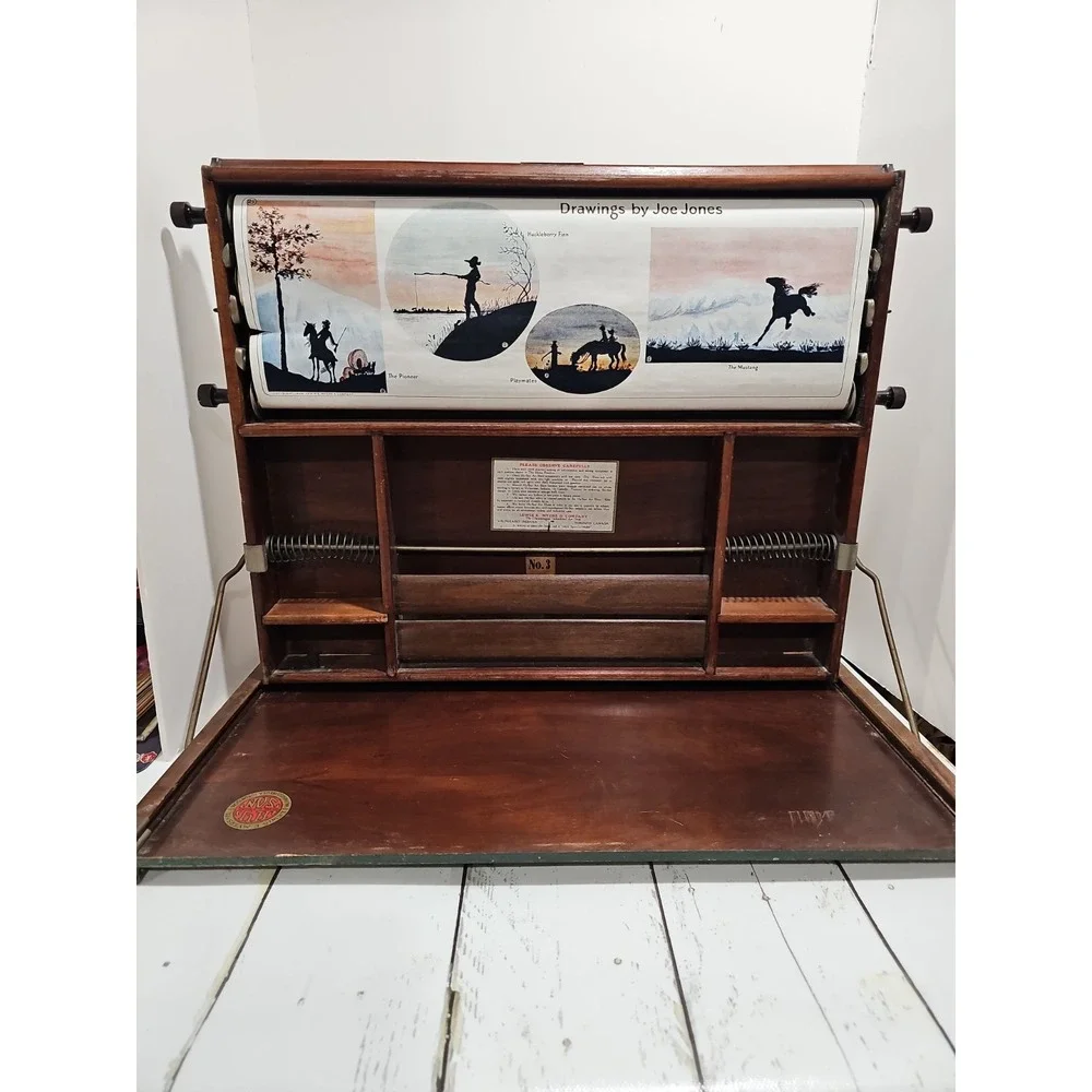 Antique 1923 Chautauqua Industrial Art School Desk Lewis E. Myers & Co Education - Picture 1 of 16